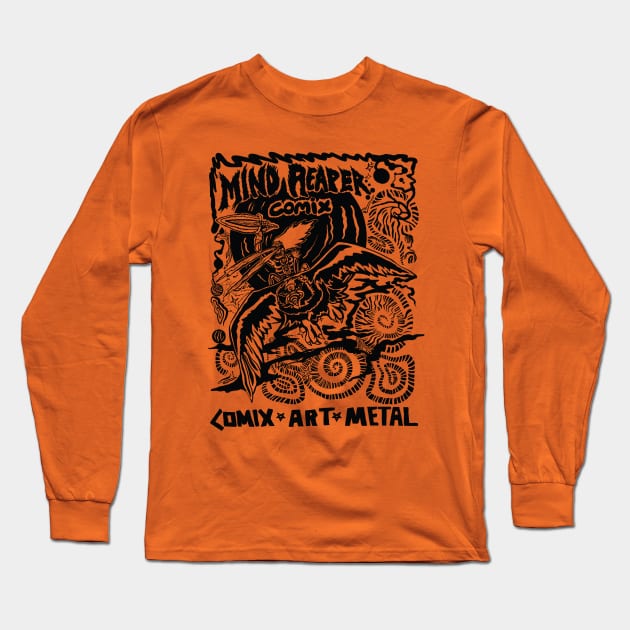 Flying Draugr Long Sleeve T-Shirt by Mind Reaper